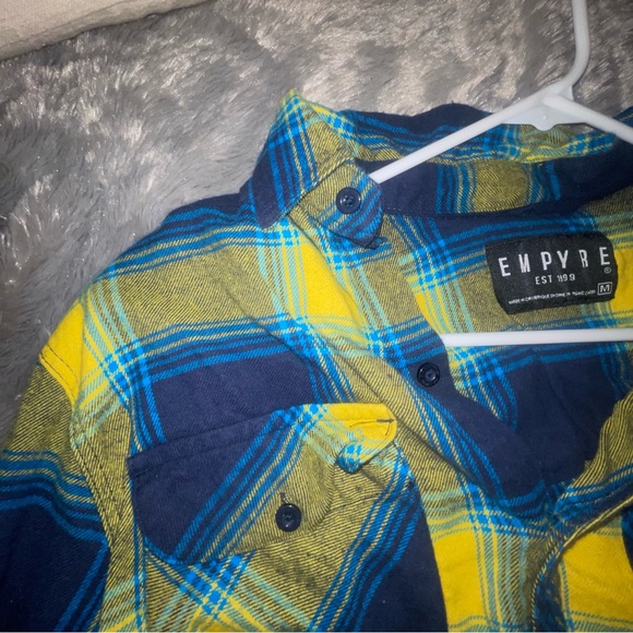 Blue & Yellow Flannel Size M - Picture 6 of 10